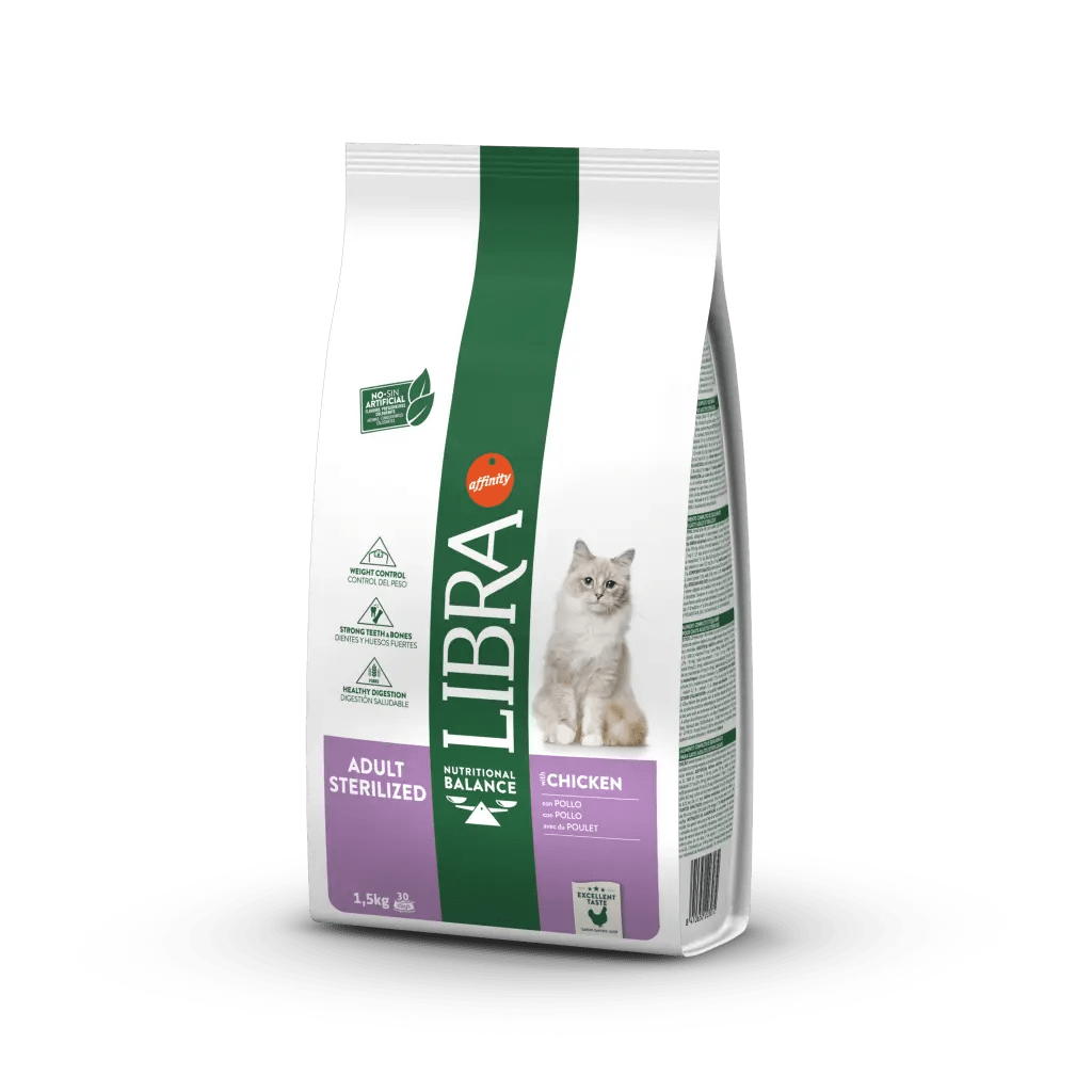 LIBRA Adult Sterilized Chicken | Chicken food for sterilized adult cats