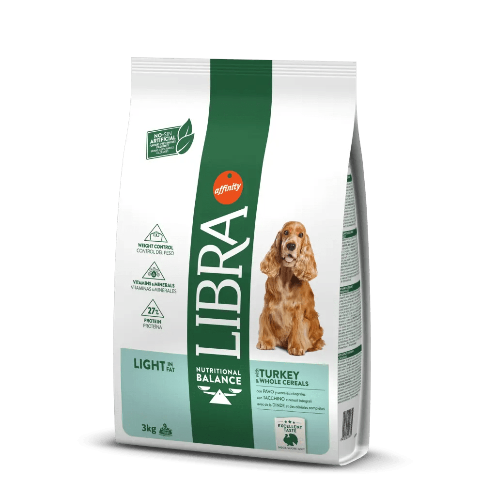 LIBRA Light Turkey | Pienso con pavo y cereales integrales para perros